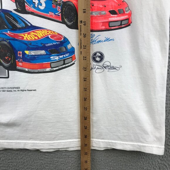 Vintage All The Kings Horses Racing T-Shirt 1997 Petty Enterprises Short Sleeve - Picture 6 of 11